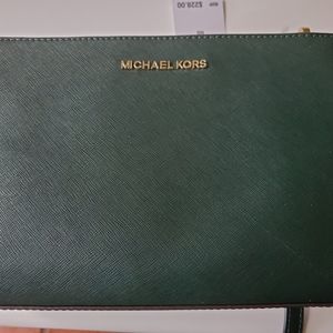 Michael Kors-Leslie Messenger bag Racing Green NWT